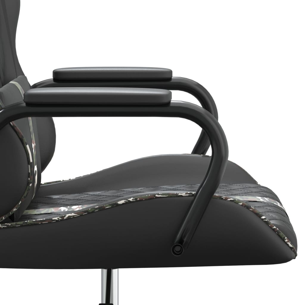 Gamestoel kunstleer zwart en camouflage is nu te koop bij PeponiXL, paradijselijk wonen!