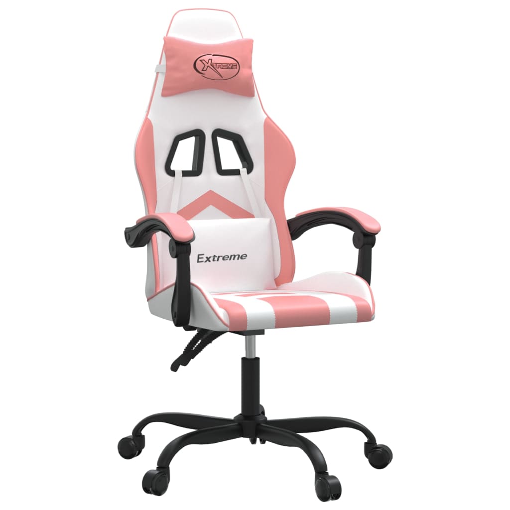 Gamestoel kunstleer wit en roze is nu te koop bij PeponiXL, paradijselijk wonen!