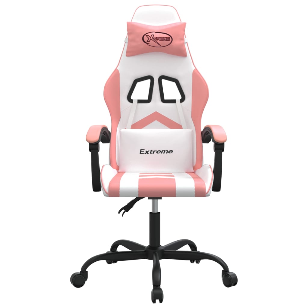 Gamestoel kunstleer wit en roze is nu te koop bij PeponiXL, paradijselijk wonen!