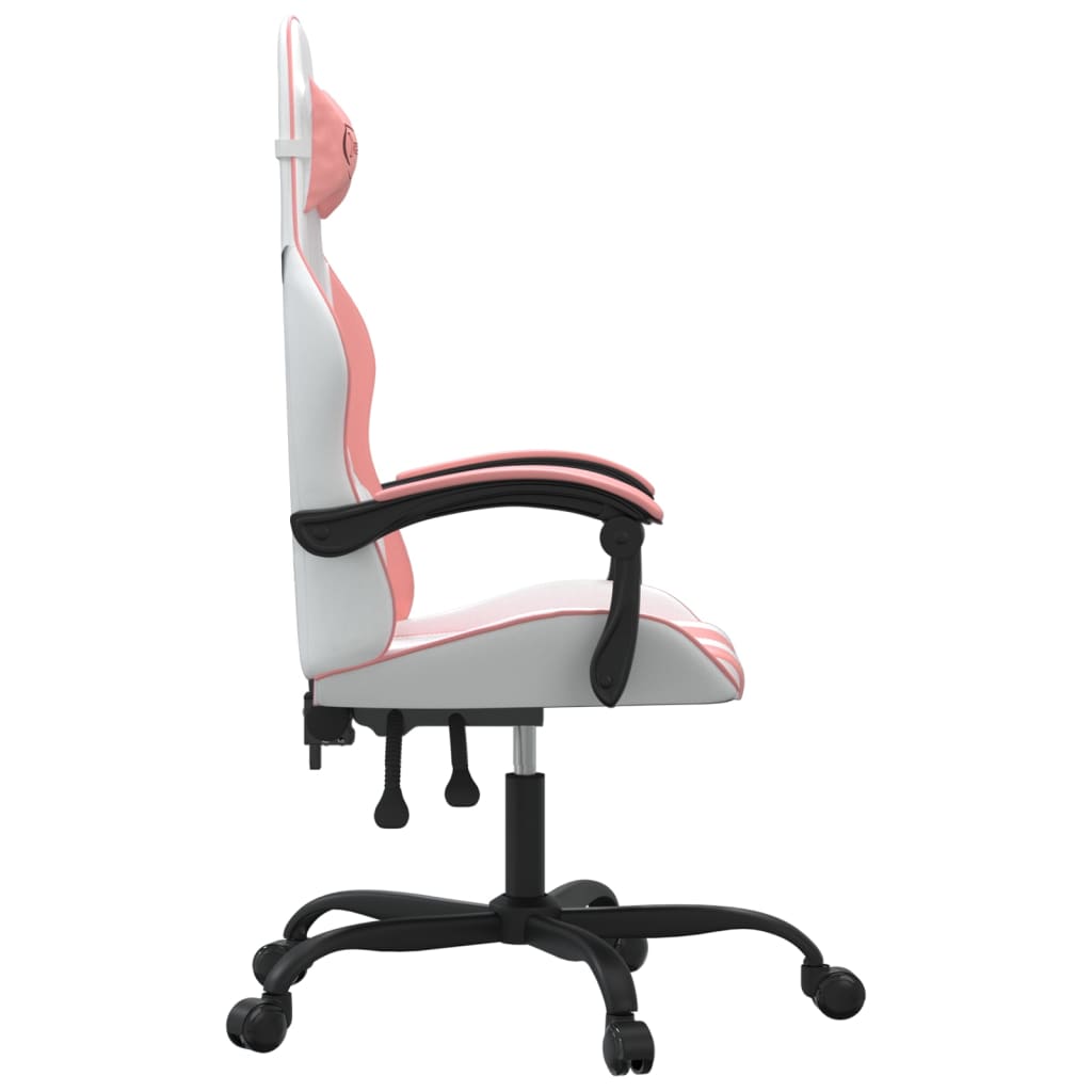 Gamestoel kunstleer wit en roze is nu te koop bij PeponiXL, paradijselijk wonen!