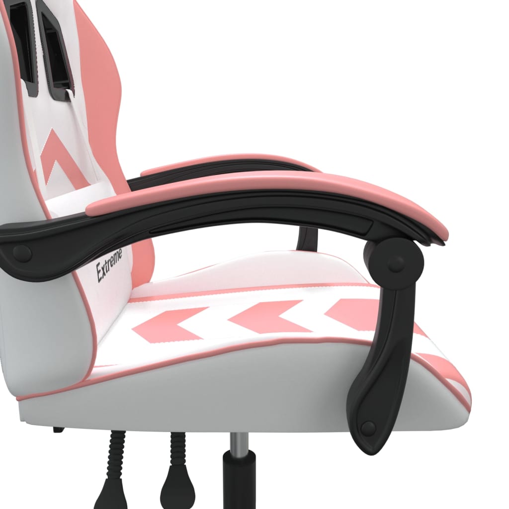 Gamestoel kunstleer wit en roze is nu te koop bij PeponiXL, paradijselijk wonen!