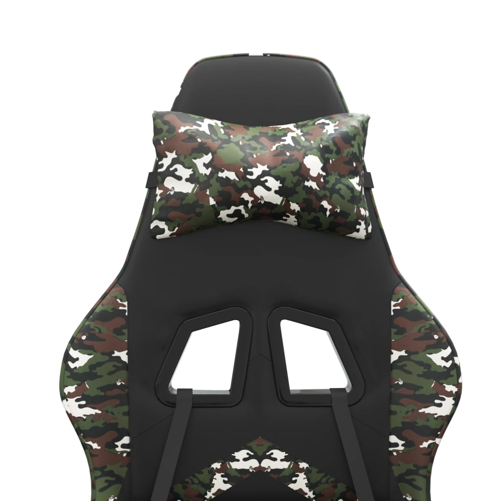 Gamestoel kunstleer zwart en camouflage is nu te koop bij PeponiXL, paradijselijk wonen!