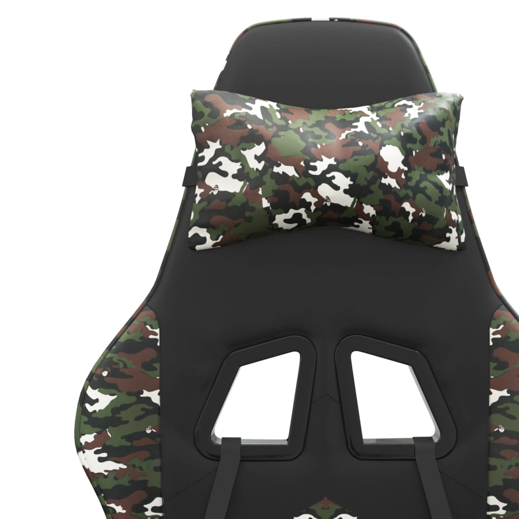 Gamestoel kunstleer zwart en camouflage is nu te koop bij PeponiXL, paradijselijk wonen!