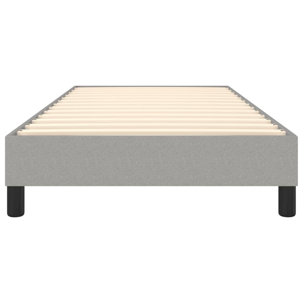 Boxspring bed 80x200 cm stof lichtgrijs is nu te koop bij PeponiXL, paradijselijk wonen!
