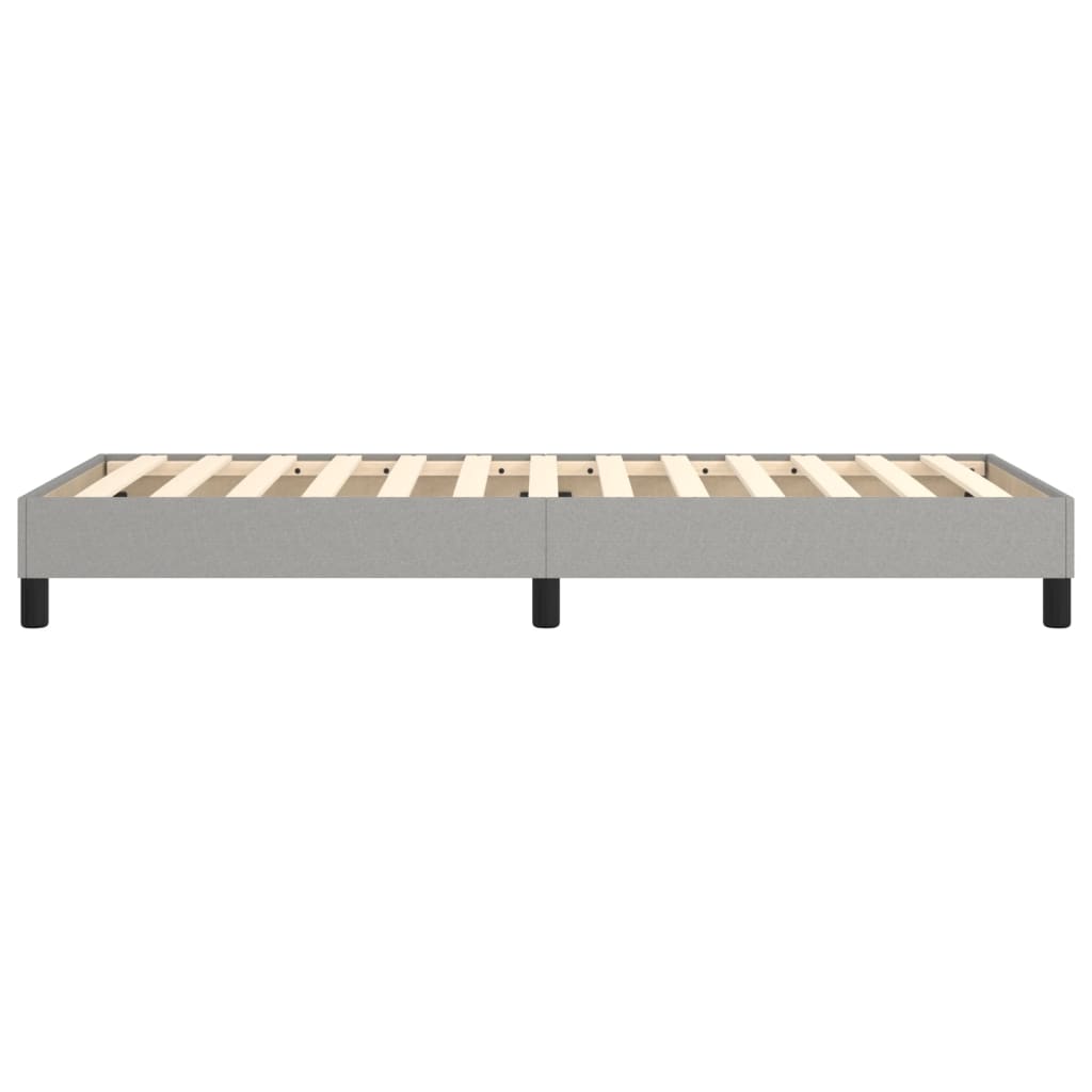 Boxspring bed 80x200 cm stof lichtgrijs is nu te koop bij PeponiXL, paradijselijk wonen!