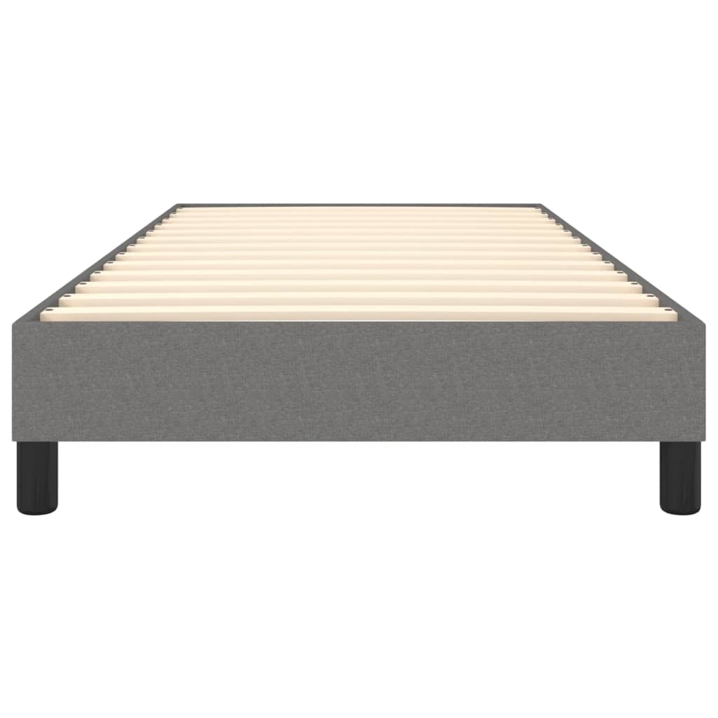 Boxspring bed 100x200 cm stof donkergrijs is nu te koop bij PeponiXL, paradijselijk wonen!