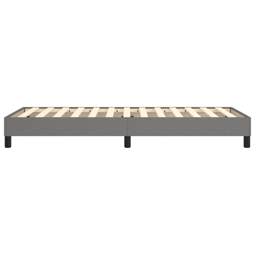 Boxspring bed 100x200 cm stof donkergrijs is nu te koop bij PeponiXL, paradijselijk wonen!