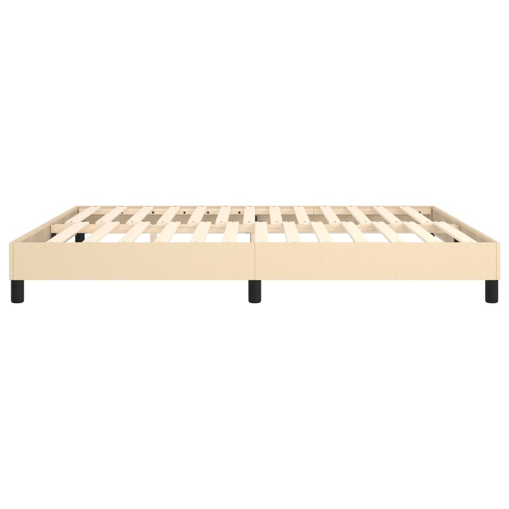 Boxspring bed stof crèmekleurig 160x200 cm is nu te koop bij PeponiXL, paradijselijk wonen!