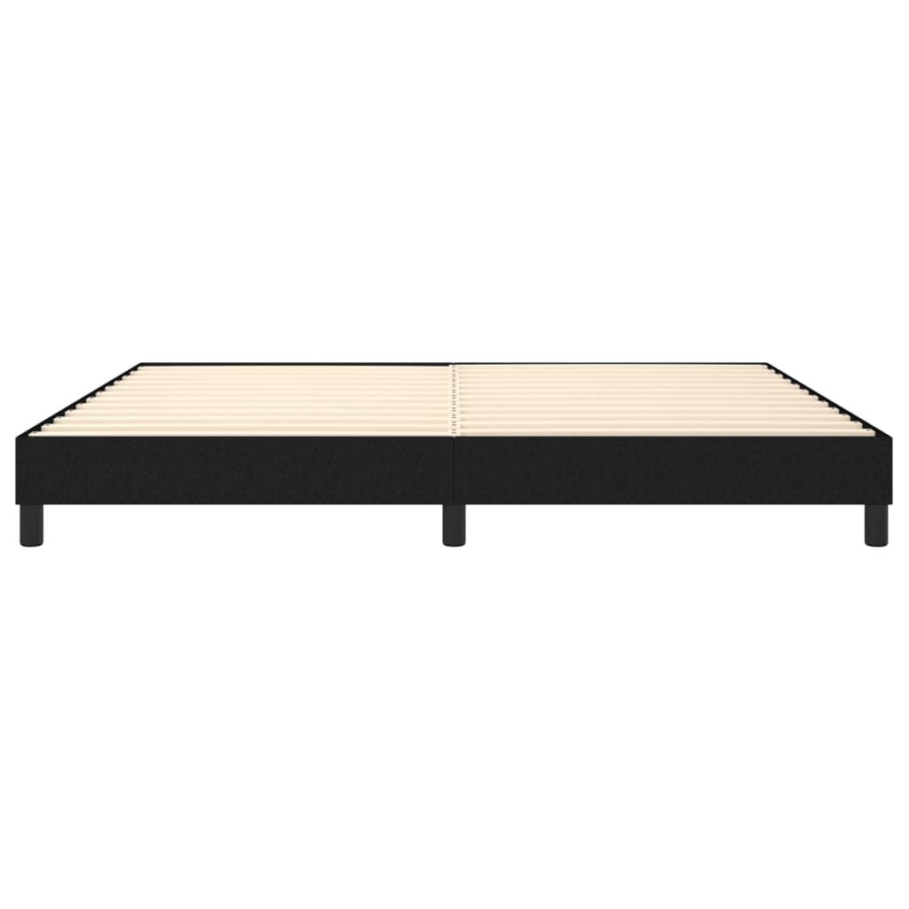 Boxspring bed stof zwart 200x200 cm is nu te koop bij PeponiXL, paradijselijk wonen!