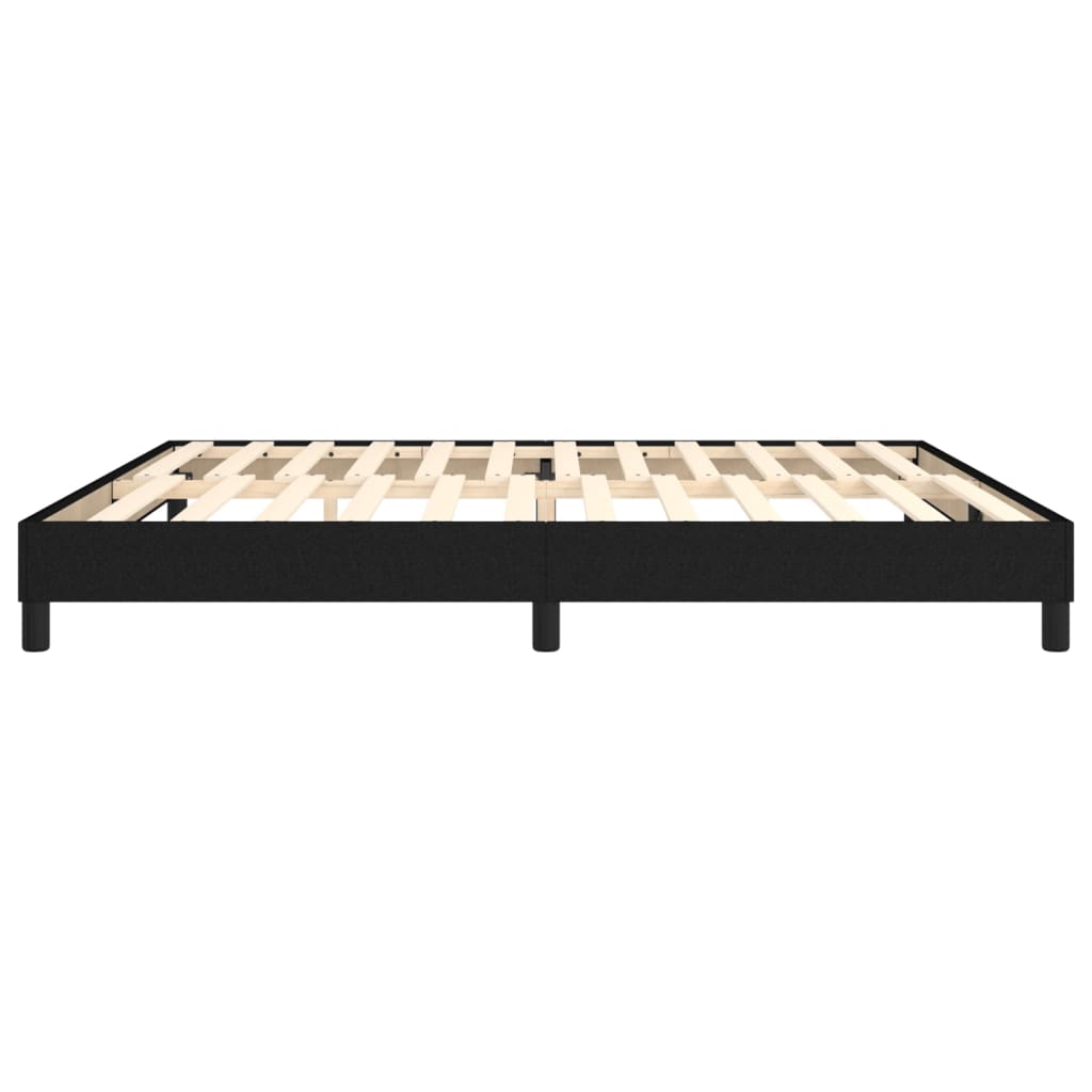 Boxspring bed stof zwart 200x200 cm is nu te koop bij PeponiXL, paradijselijk wonen!