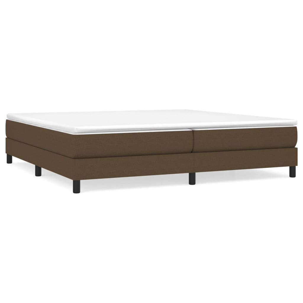 Boxspring bed stof donkerbruin 200x200 cm is nu te koop bij PeponiXL, paradijselijk wonen!