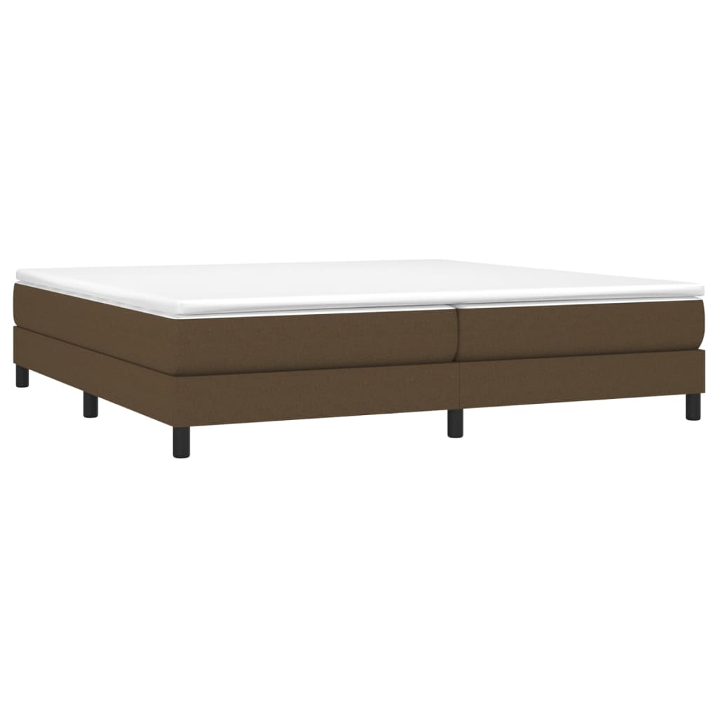 Boxspring bed stof donkerbruin 200x200 cm is nu te koop bij PeponiXL, paradijselijk wonen!