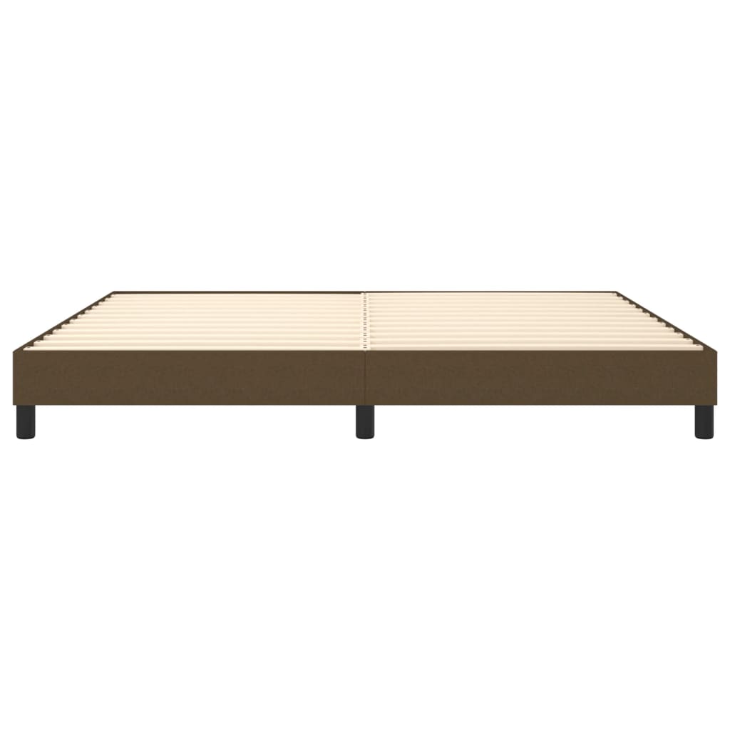 Boxspring bed stof donkerbruin 200x200 cm is nu te koop bij PeponiXL, paradijselijk wonen!