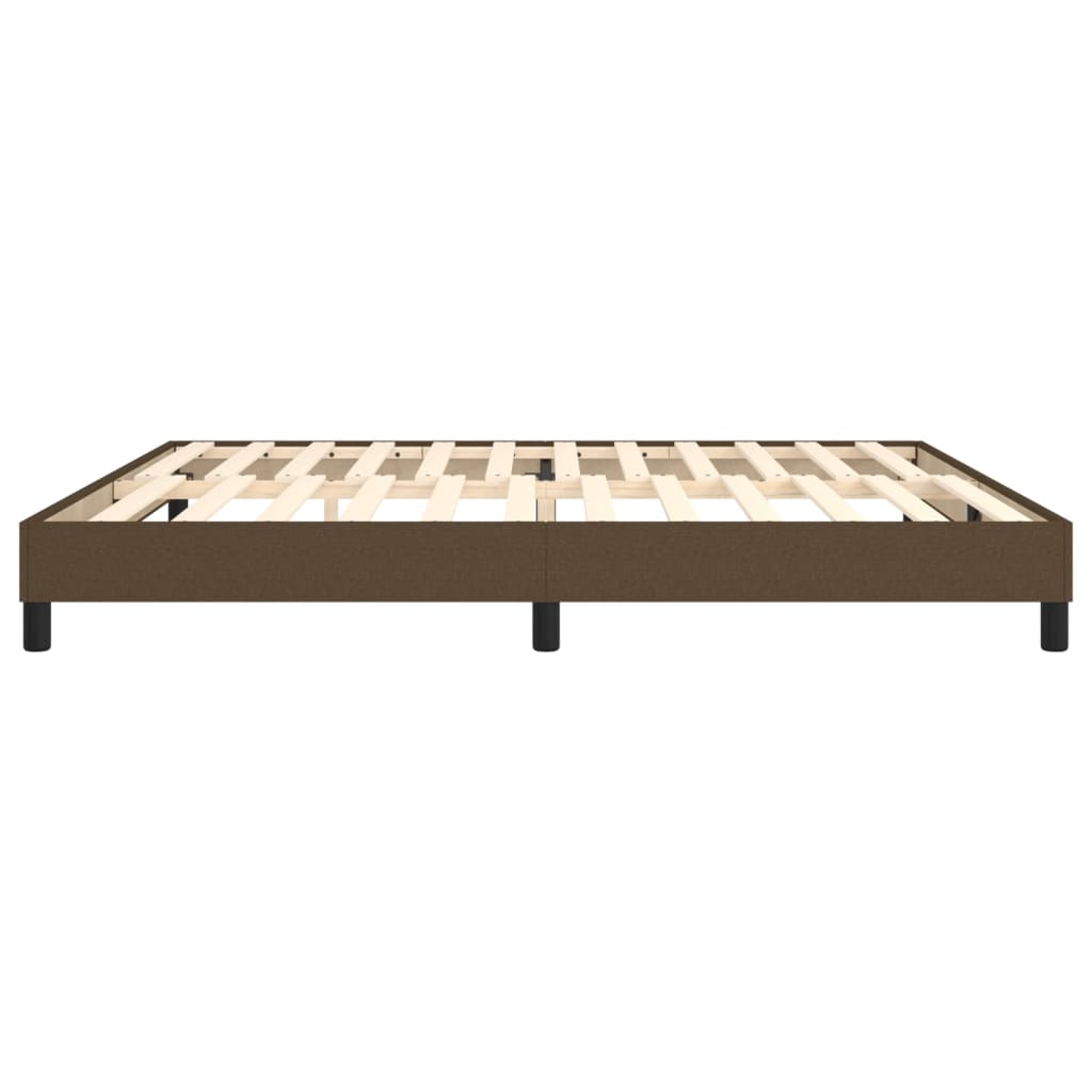 Boxspring bed stof donkerbruin 200x200 cm is nu te koop bij PeponiXL, paradijselijk wonen!