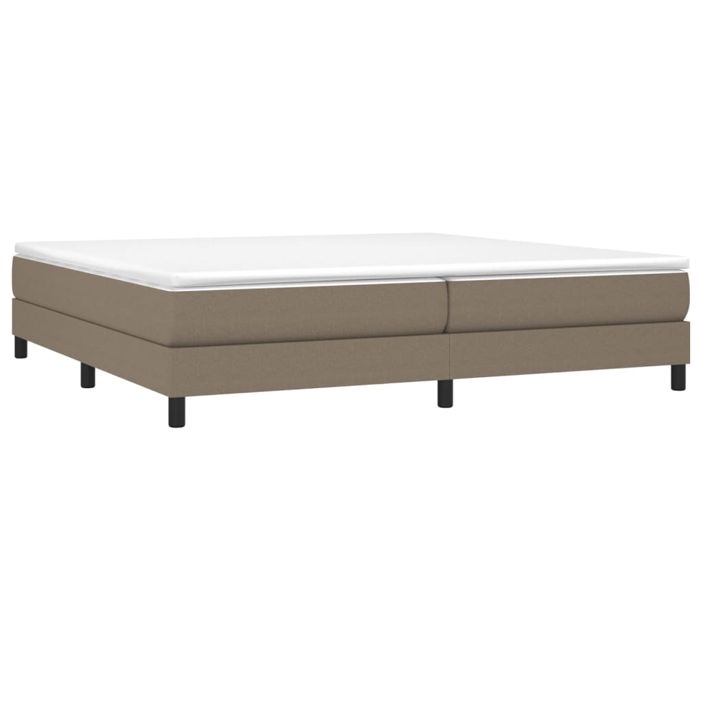 Boxspring bed stof taupe 200x200 cm is nu te koop bij PeponiXL, paradijselijk wonen!