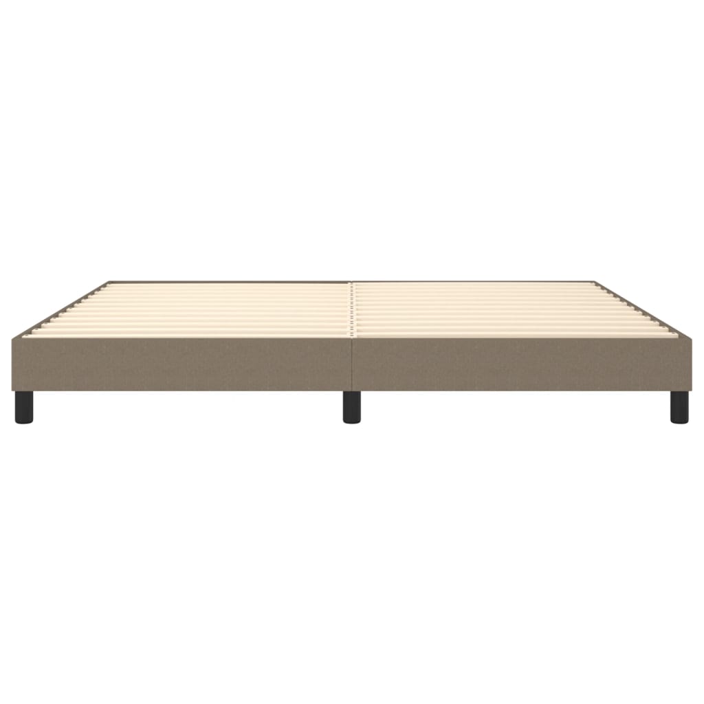Boxspring bed stof taupe 200x200 cm is nu te koop bij PeponiXL, paradijselijk wonen!