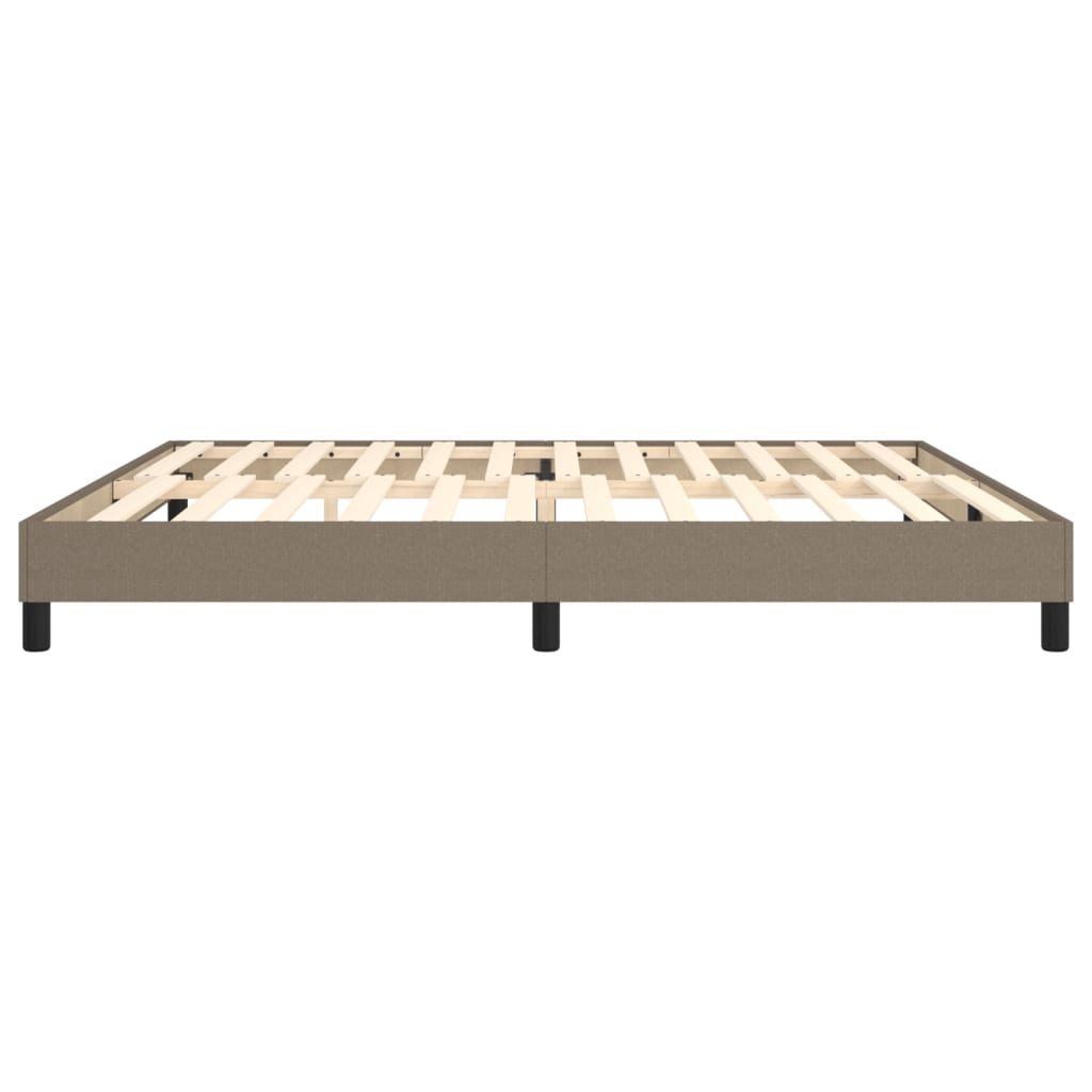 Boxspring bed stof taupe 200x200 cm is nu te koop bij PeponiXL, paradijselijk wonen!