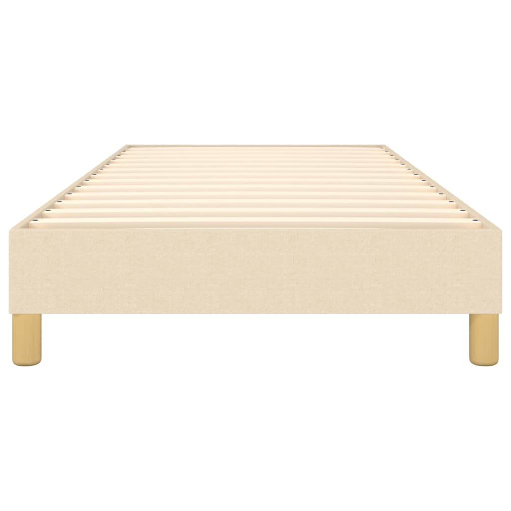 Boxspring bed 80x200 cm stof crèmekleurig is nu te koop bij PeponiXL, paradijselijk wonen!