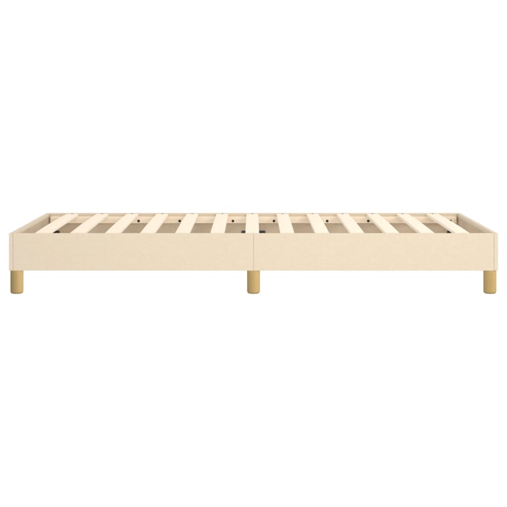 Boxspring bed 80x200 cm stof crèmekleurig is nu te koop bij PeponiXL, paradijselijk wonen!