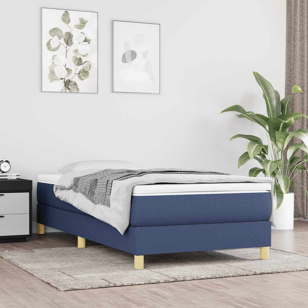 Boxspring bed 80x200 cm stof blauw is nu te koop bij PeponiXL, paradijselijk wonen!