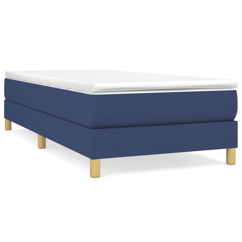Boxspring bed 90x190 cm stof blauw is nu te koop bij PeponiXL, paradijselijk wonen!