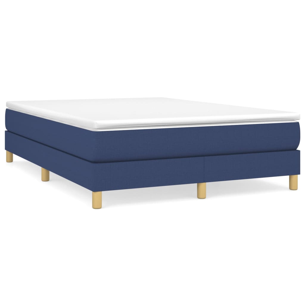 Boxspring bed stof blauw 140x190 cm is nu te koop bij PeponiXL, paradijselijk wonen!