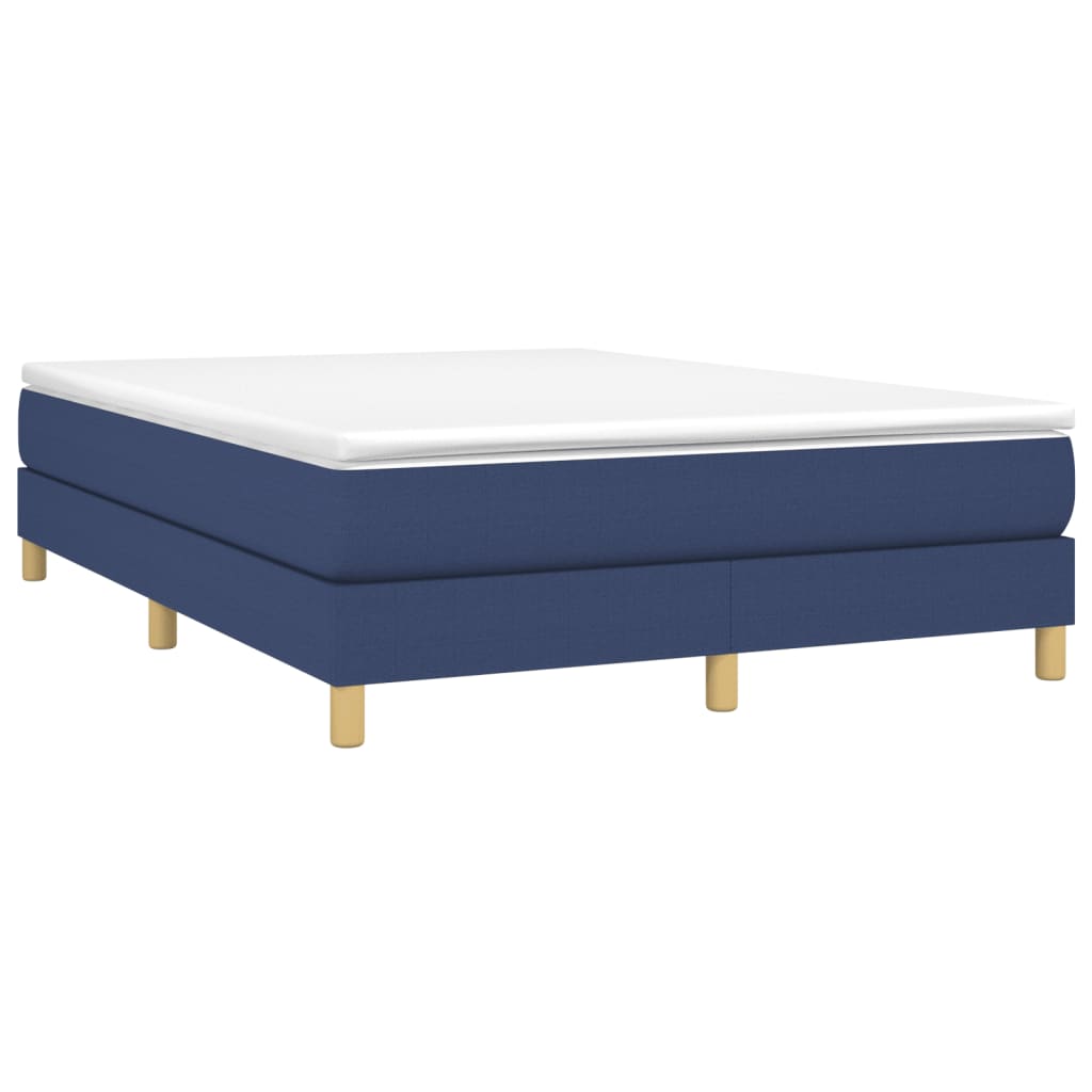 Boxspring bed stof blauw 140x190 cm is nu te koop bij PeponiXL, paradijselijk wonen!
