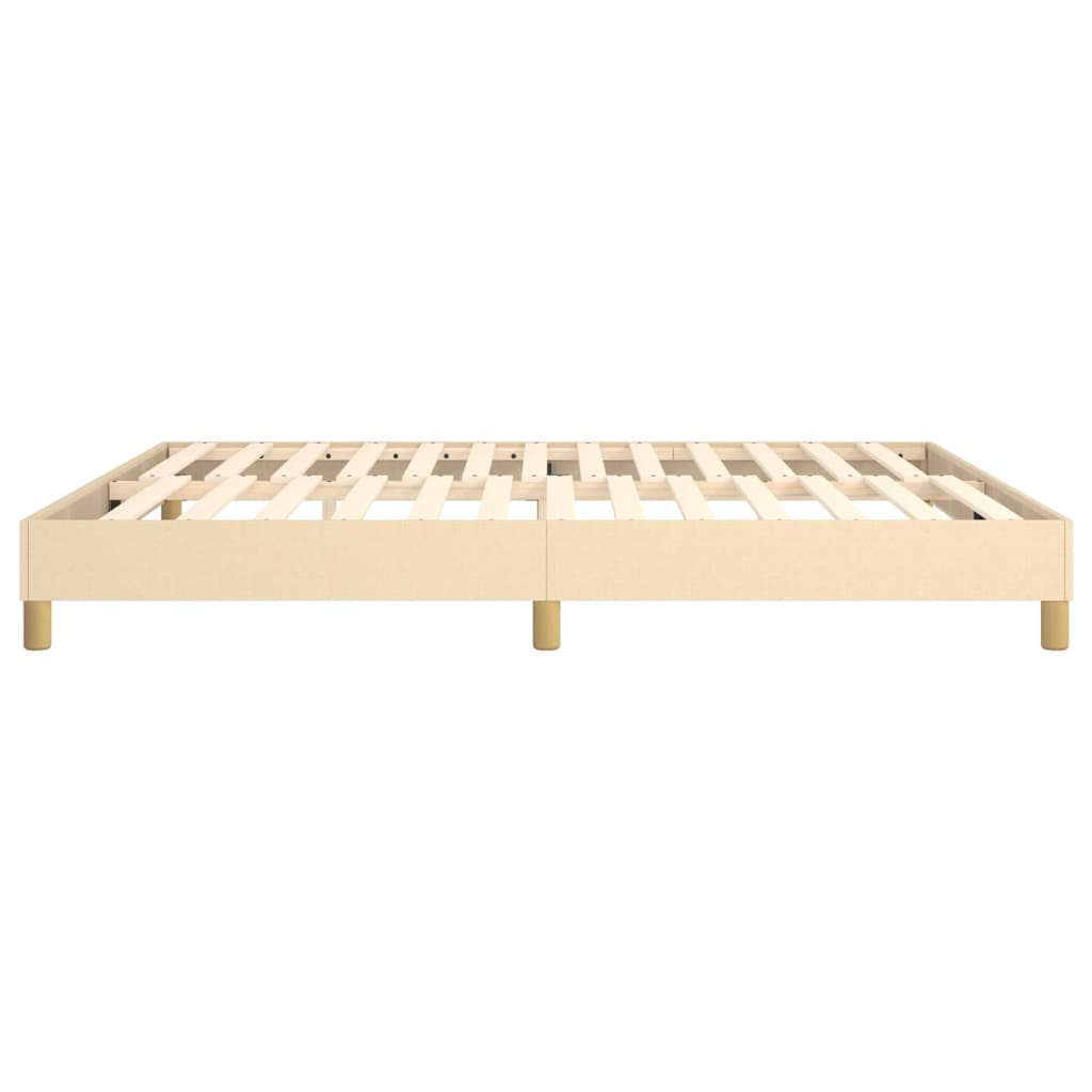 Boxspring bed stof crèmekleurig 160x200 cm is nu te koop bij PeponiXL, paradijselijk wonen!