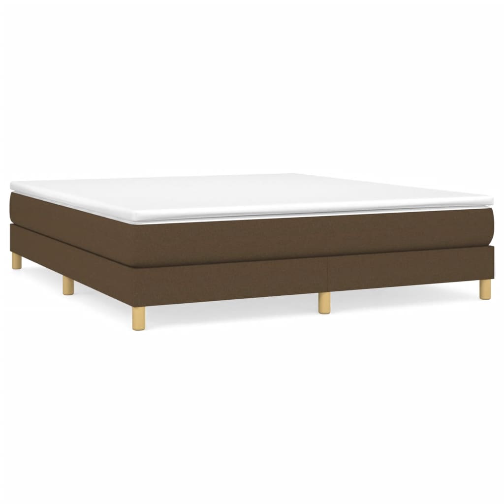 Boxspring bed stof donkerbruin 180x200 cm is nu te koop bij PeponiXL, paradijselijk wonen!