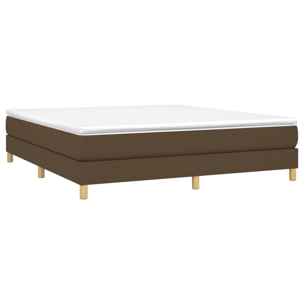 Boxspring bed stof donkerbruin 180x200 cm is nu te koop bij PeponiXL, paradijselijk wonen!