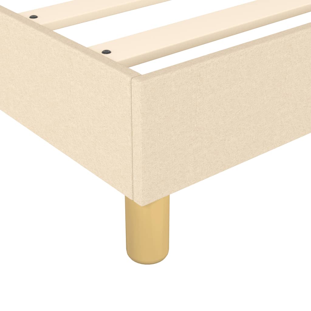 Boxspring bed stof crèmekleurig 180x200 cm is nu te koop bij PeponiXL, paradijselijk wonen!