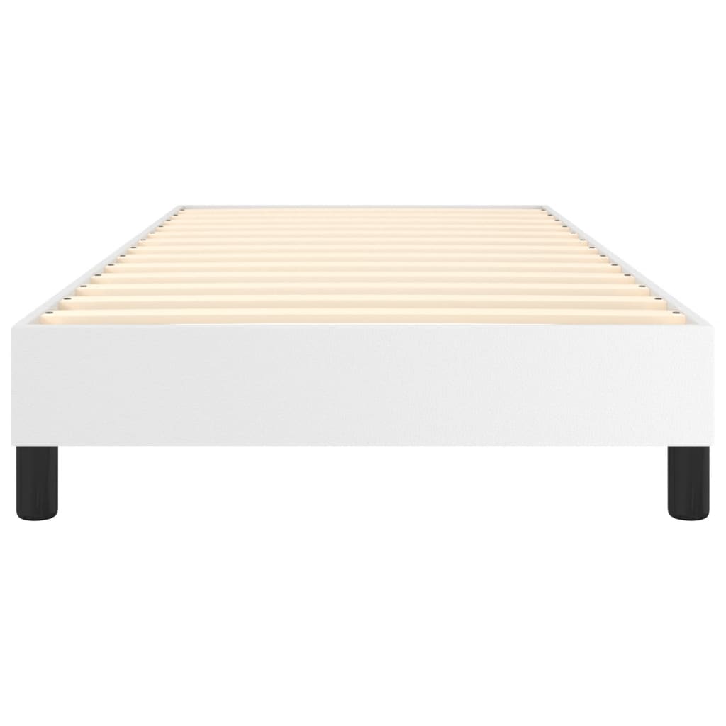 Boxspring bed kunstleer wit 100x200 cm is nu te koop bij PeponiXL, paradijselijk wonen!