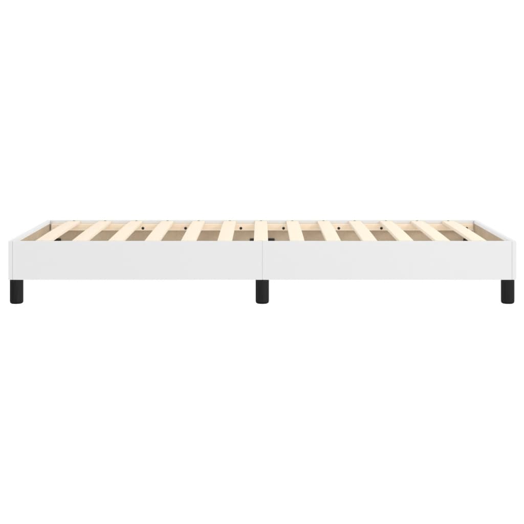 Boxspring bed kunstleer wit 100x200 cm is nu te koop bij PeponiXL, paradijselijk wonen!