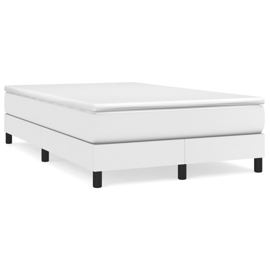 Boxspring bed kunstleer wit 120x200 cm is nu te koop bij PeponiXL, paradijselijk wonen!