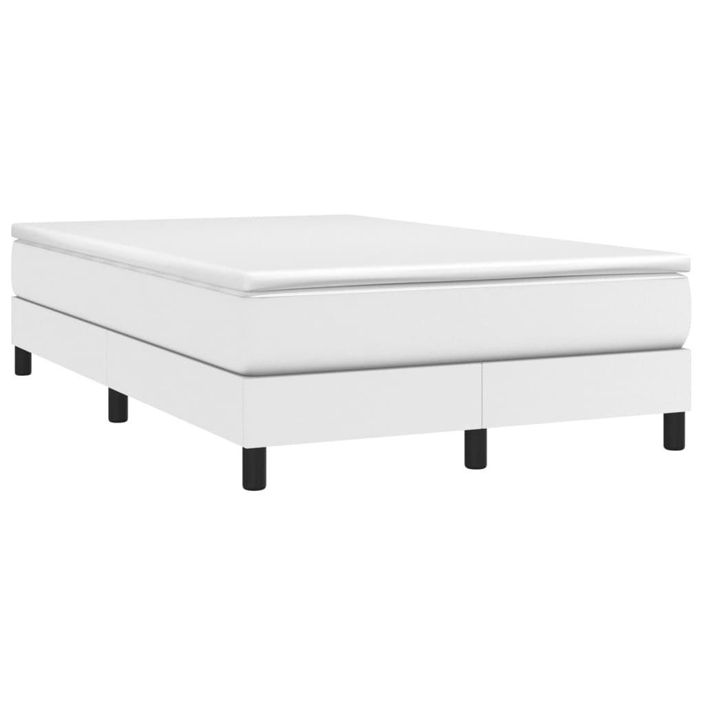 Boxspring bed kunstleer wit 120x200 cm is nu te koop bij PeponiXL, paradijselijk wonen!