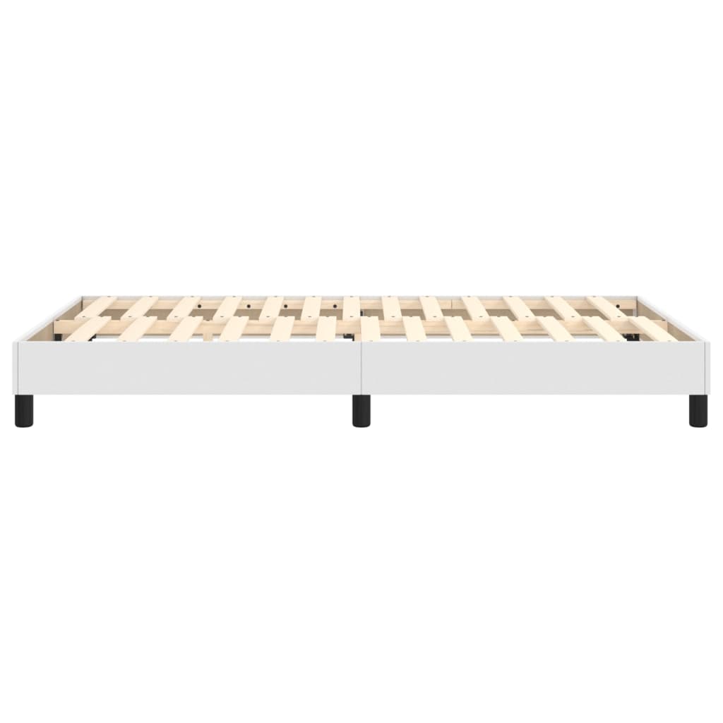 Boxspring bed kunstleer wit 120x200 cm is nu te koop bij PeponiXL, paradijselijk wonen!