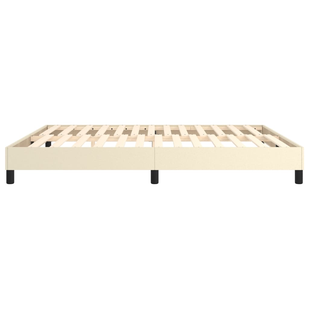 Boxspring bed kunstleer crèmekleurig 160x200 cm is nu te koop bij PeponiXL, paradijselijk wonen!