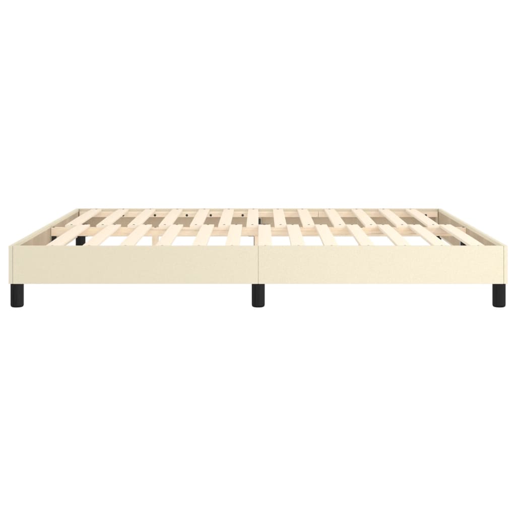 Boxspring bed kunstleer crèmekleurig 180x200 cm is nu te koop bij PeponiXL, paradijselijk wonen!