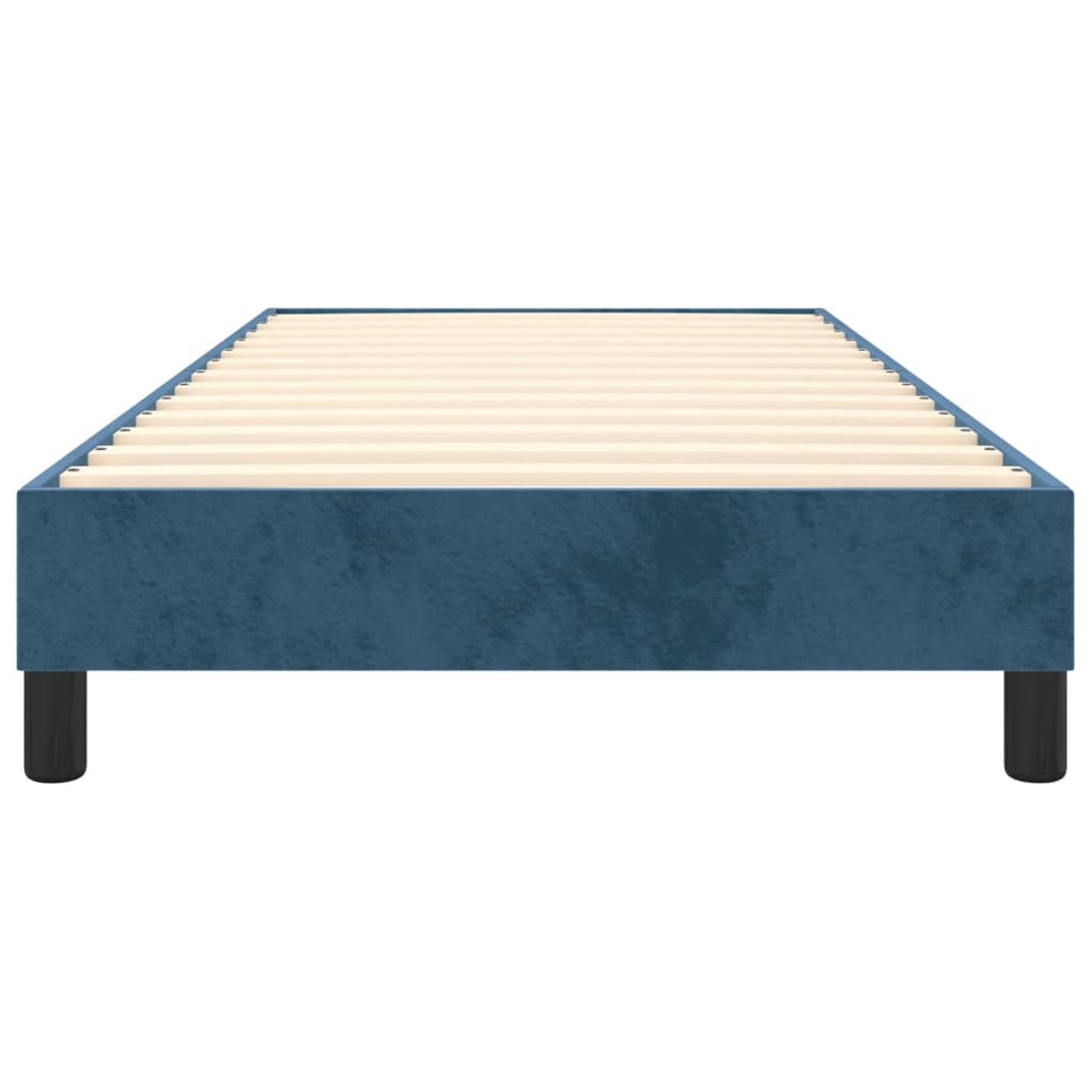 Boxspring bed 90x190 cm fluweel donkerblauw is nu te koop bij PeponiXL, paradijselijk wonen!