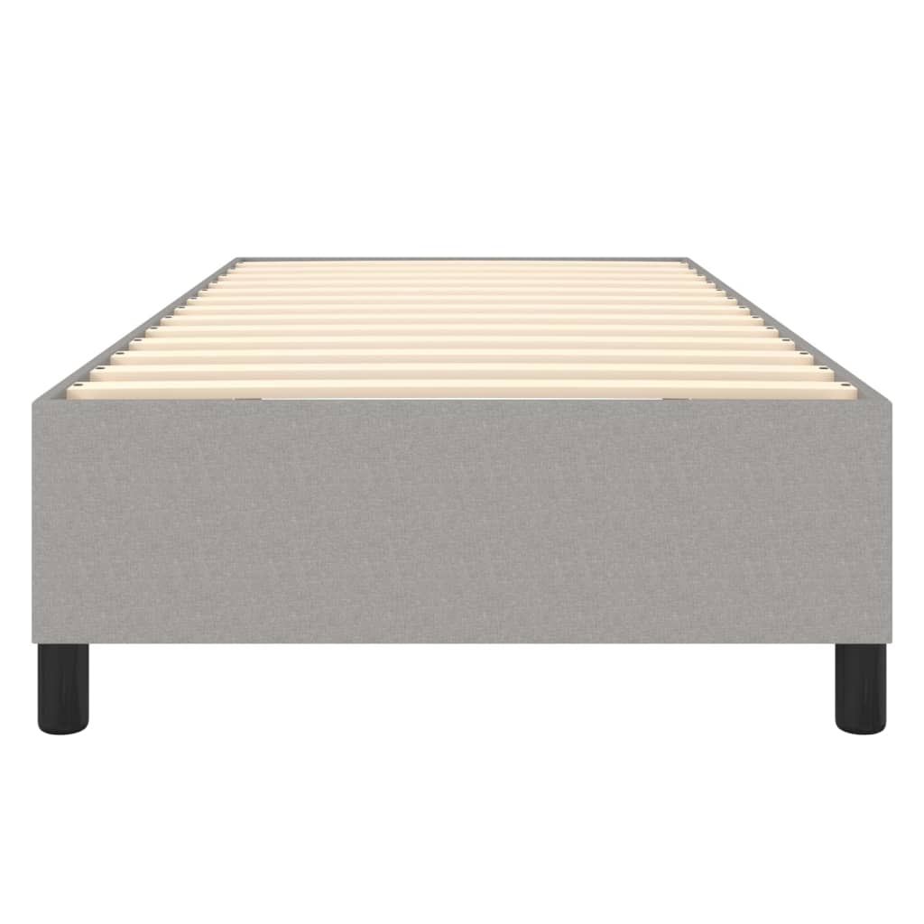 Boxspring bed 80x200 cm stof lichtgrijs is nu te koop bij PeponiXL, paradijselijk wonen!