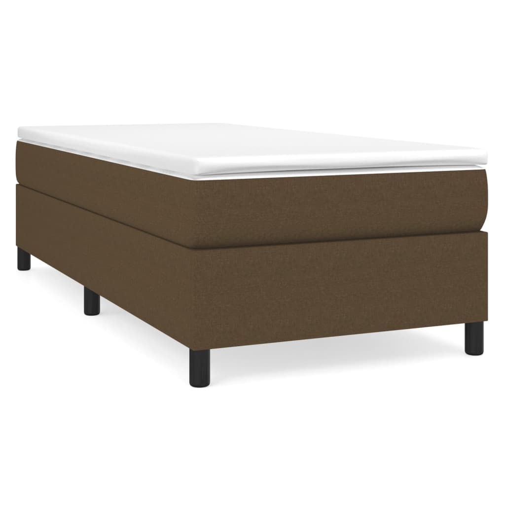 Boxspring bed 80x200 cm stof donkerbruin is nu te koop bij PeponiXL, paradijselijk wonen!