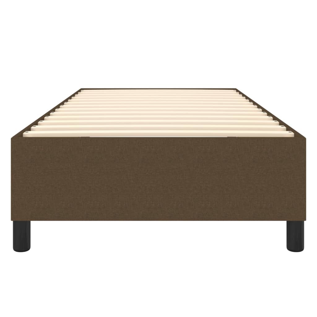 Boxspring bed 90x190 cm stof donkerbruin is nu te koop bij PeponiXL, paradijselijk wonen!