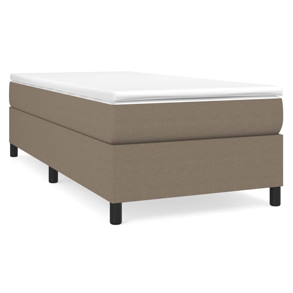Boxspring bed 90x190 cm stof taupe is nu te koop bij PeponiXL, paradijselijk wonen!