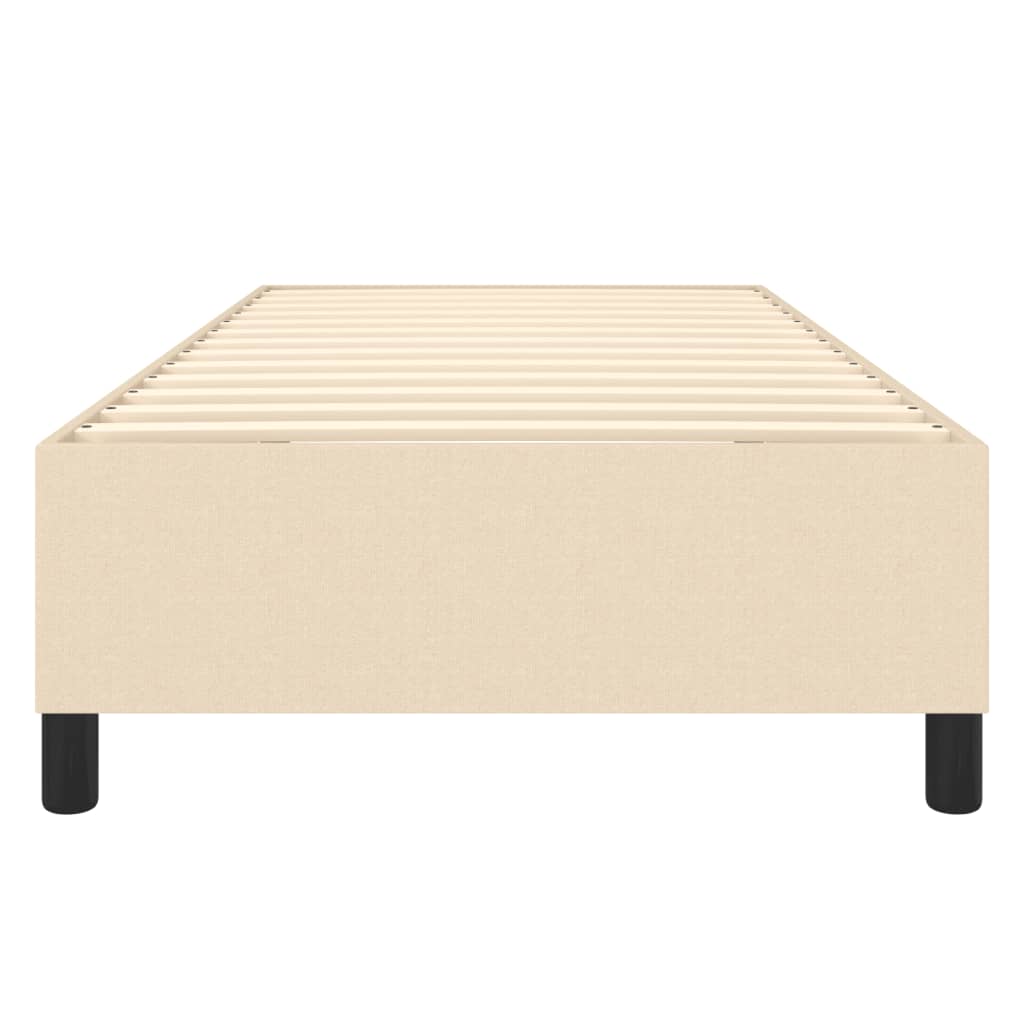 Boxspring bed 90x190 cm stof crèmekleurig is nu te koop bij PeponiXL, paradijselijk wonen!