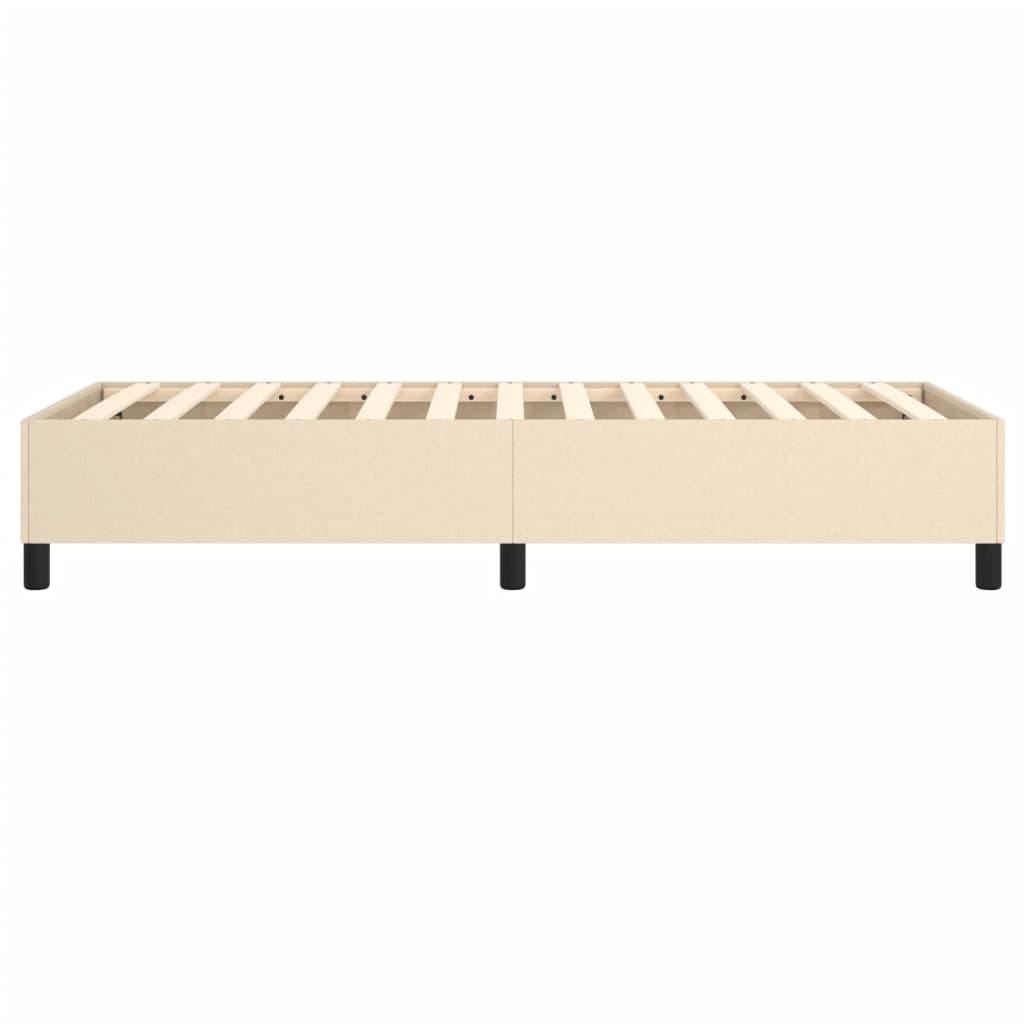 Boxspring bed 90x190 cm stof crèmekleurig is nu te koop bij PeponiXL, paradijselijk wonen!