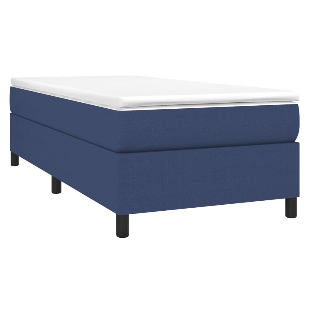 Boxspring bed 90x190 cm stof blauw is nu te koop bij PeponiXL, paradijselijk wonen!
