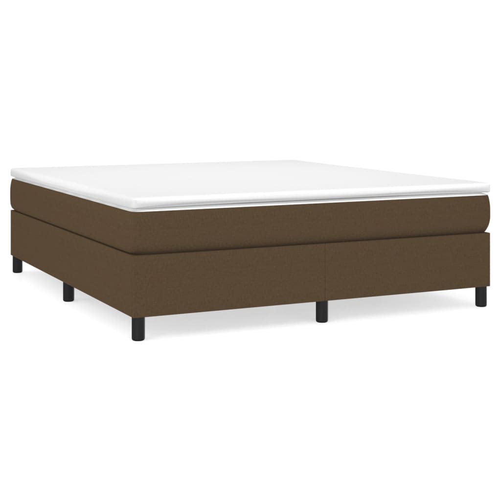 Boxspring bed stof donkerbruin 160x200 cm is nu te koop bij PeponiXL, paradijselijk wonen!