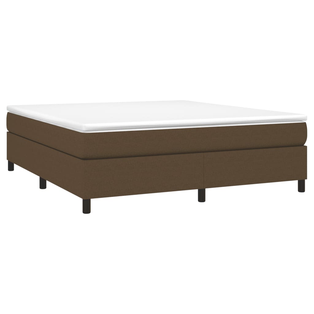 Boxspring bed stof donkerbruin 160x200 cm is nu te koop bij PeponiXL, paradijselijk wonen!