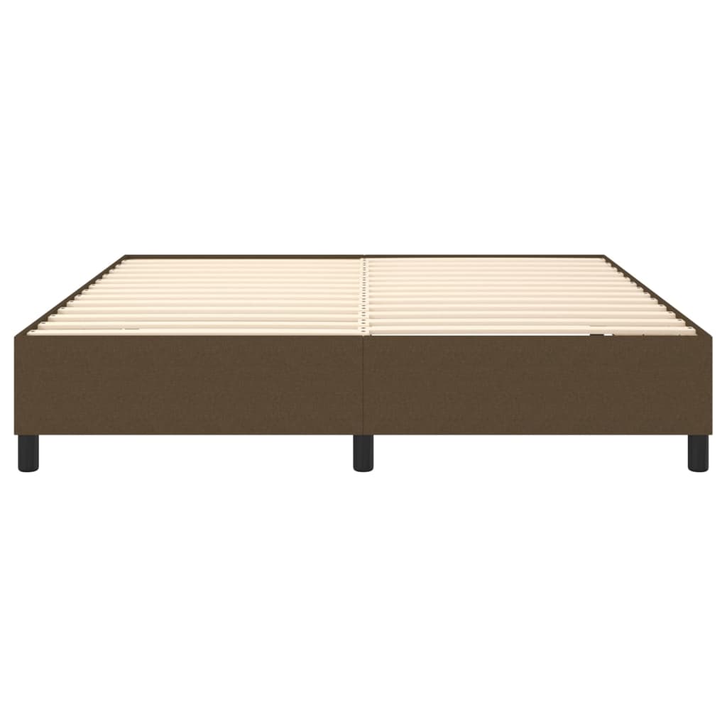 Boxspring bed stof donkerbruin 160x200 cm is nu te koop bij PeponiXL, paradijselijk wonen!