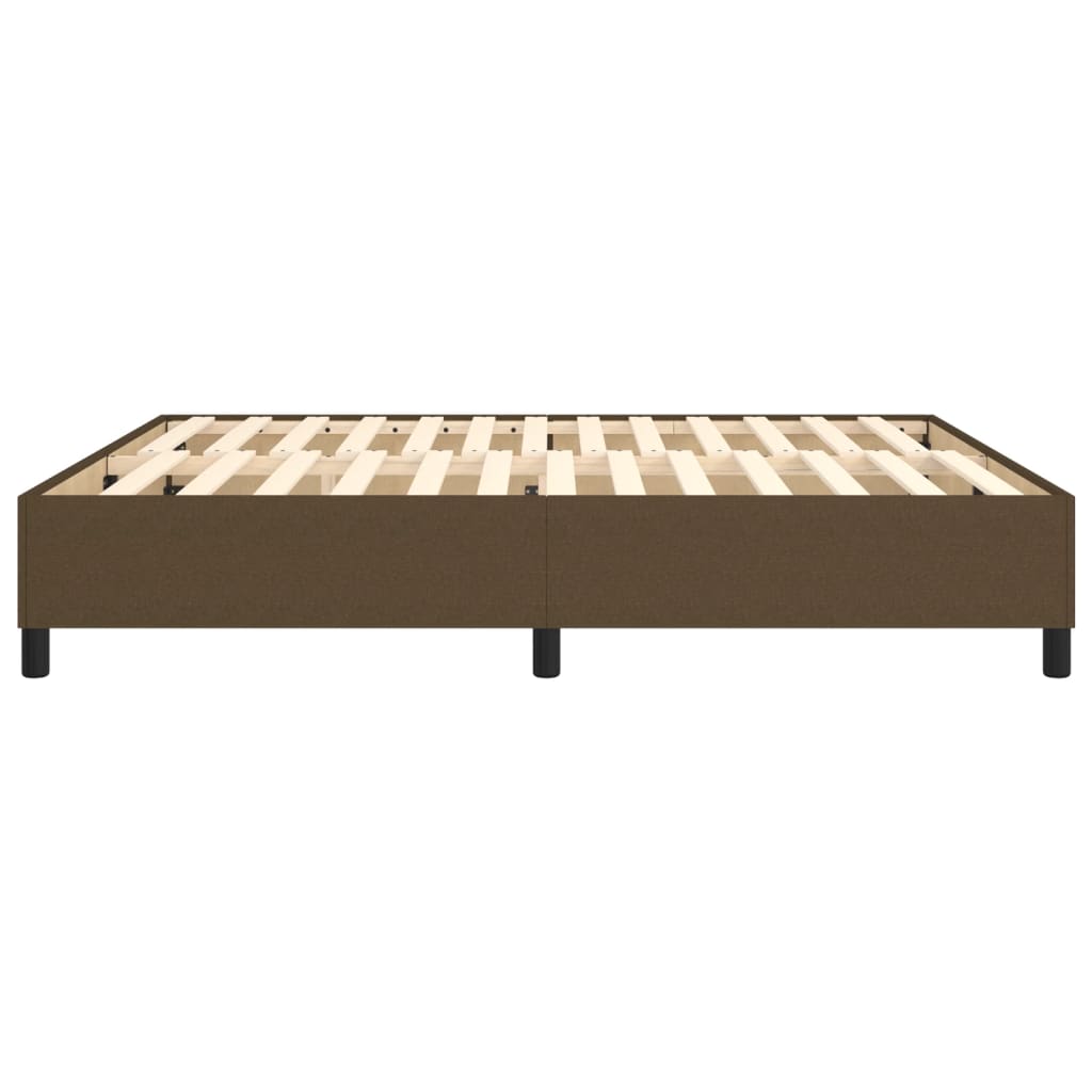 Boxspring bed stof donkerbruin 160x200 cm is nu te koop bij PeponiXL, paradijselijk wonen!